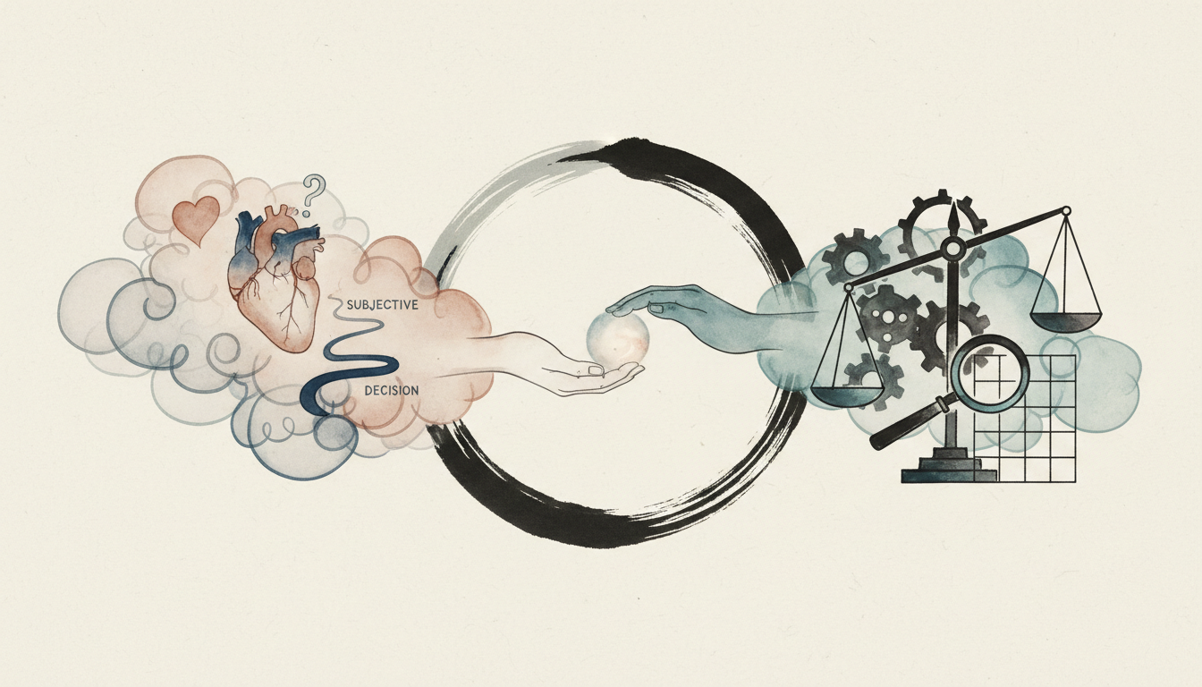 主観と客観のバランスが意思決定を左右する背景