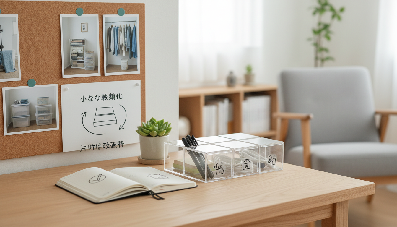 小さな習慣化と定位置の決定が鍵となります