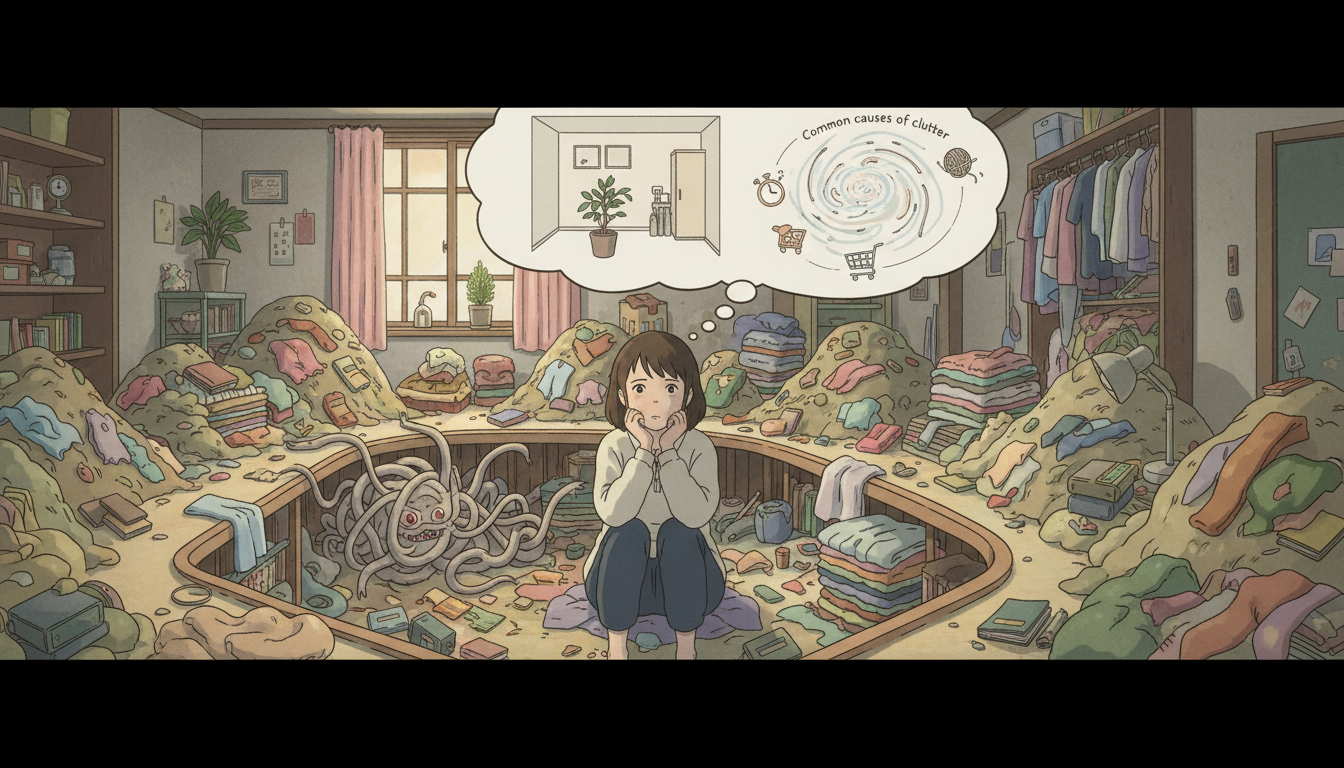 片付けにつまずいてしまう主な原因