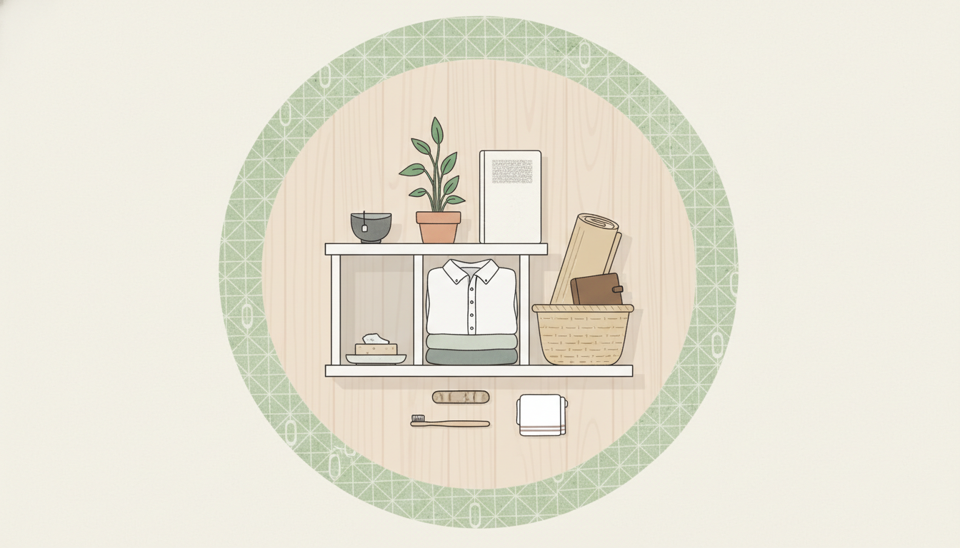 最小限の物で必要十分な生活を実現する