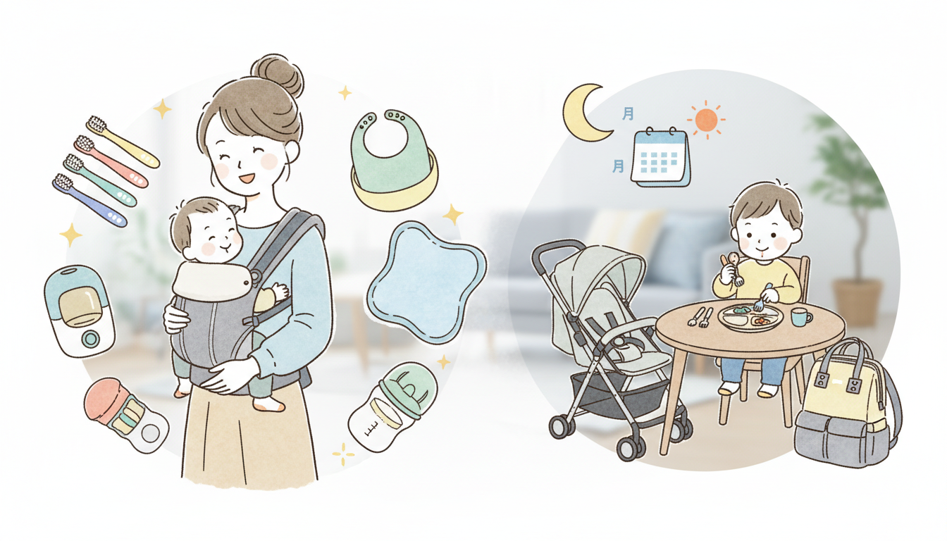 月齢に合わせた子育ての便利グッズの活用が負担軽減の鍵です