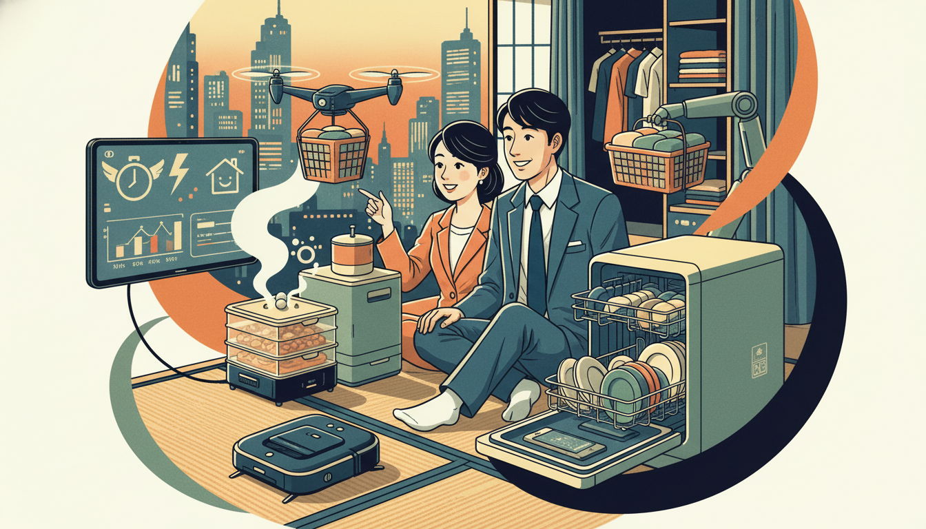 家事の自動化と効率化が共働き世帯の生活を救う鍵となります