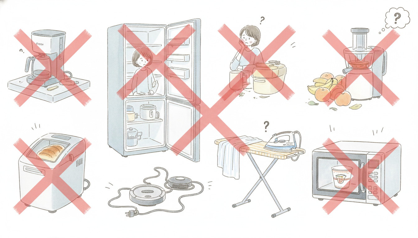 なぜこれらの家電が不要なのか